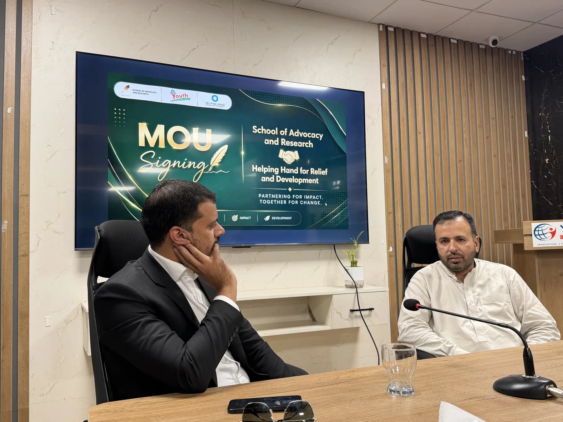 MoU with Helping Hand for Relief and Development (HHRD)